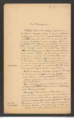 k.k. naturhistorisches Hofmuseum, Intendanzakten 1885-1896 (Hauer), Aktenzahl Z.54/1892, Seite 1